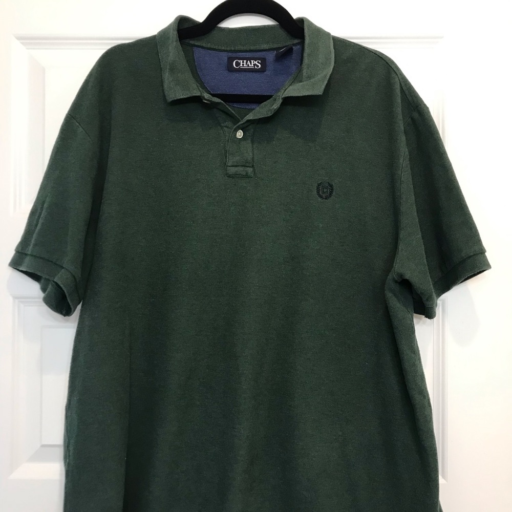 Men’s Chaps polo XL hunter green VGUC